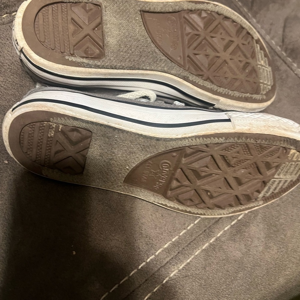 Converse Kids Charcoal Canvas Sneakers - Picture 3 of 4